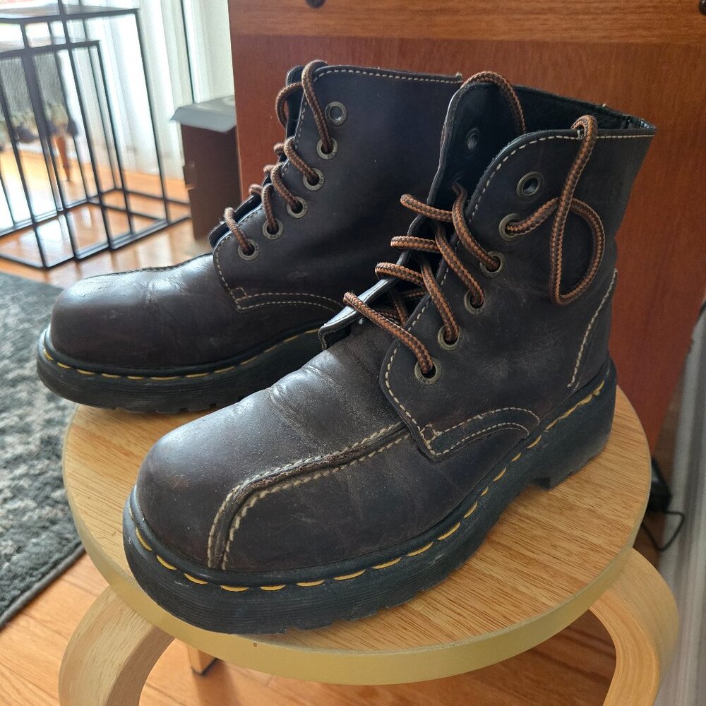 Vintage 90's dark brown dr martens